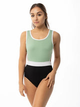 SUFFOLK 2546A CHROMATIC SCOOP FRONT TANK LEOTARD - Fanci Footworks